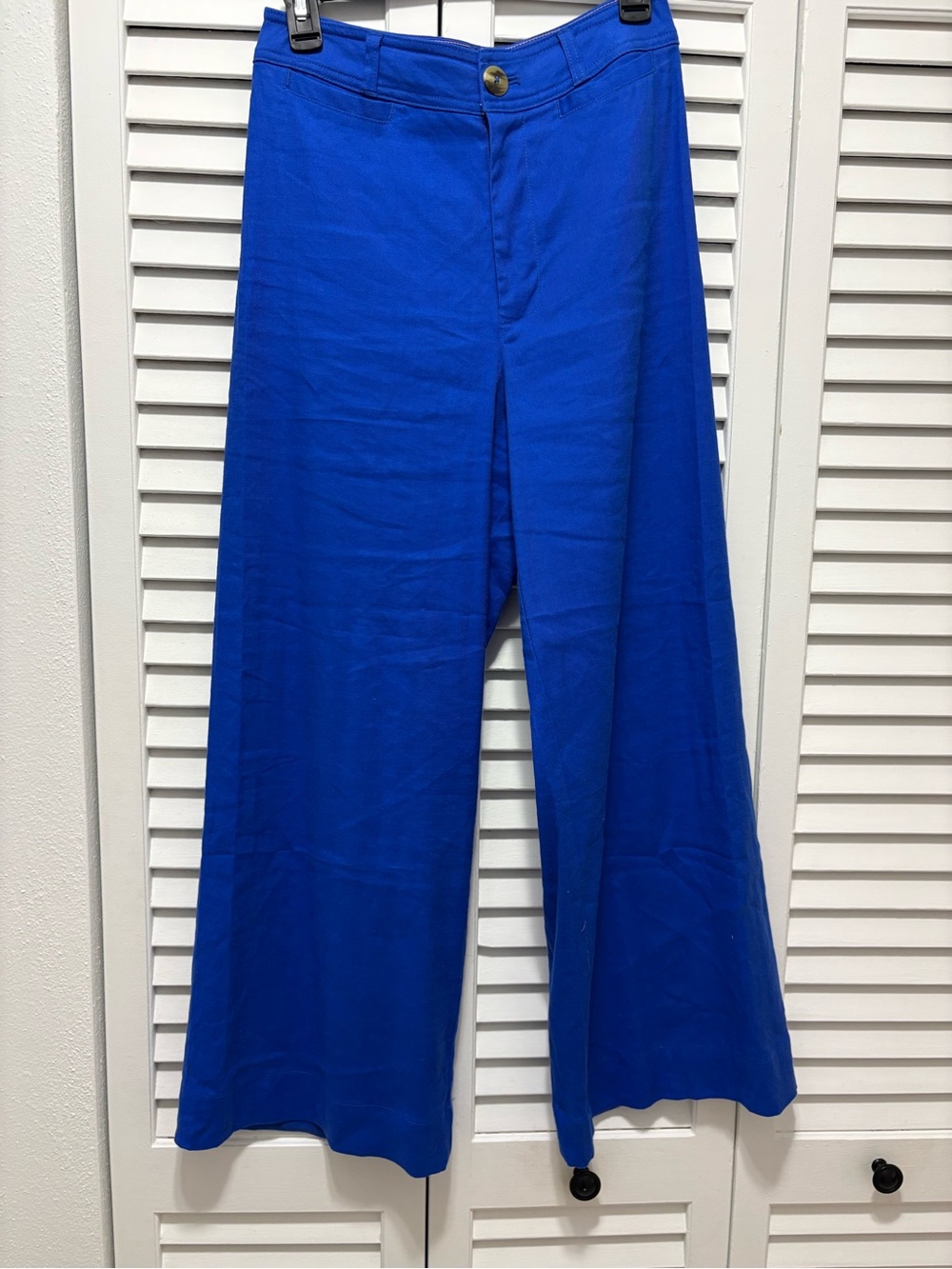 Wide Leg Women's Pants in Royal Blue